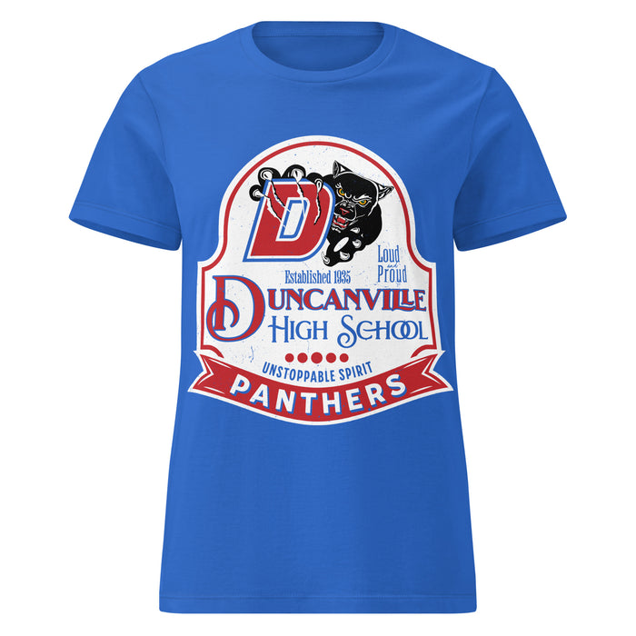 Duncanville High School Panthers Women's Royal Blue SoftStyle T-shirt 219