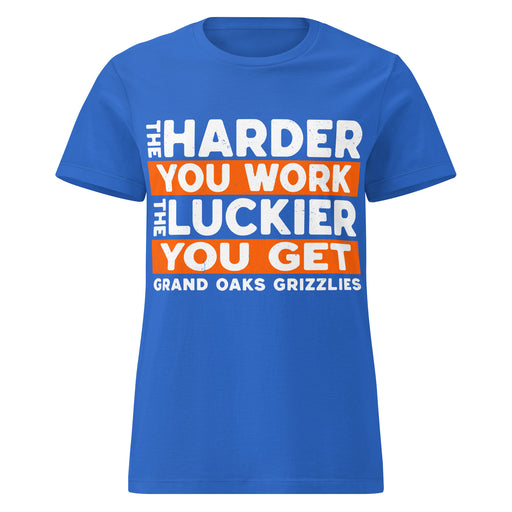 Grand Oaks High School Grizzlies Women's Royal Blue SoftStyle T-shirt 238