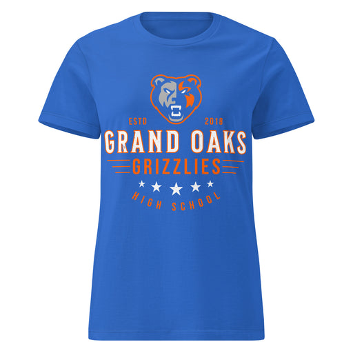 Grand Oaks High School Grizzlies Women's Royal Blue SoftStyle T-shirt 217