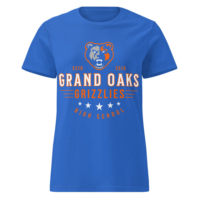 Grand Oaks High School Grizzlies Women's Royal Blue SoftStyle T-shirt 217