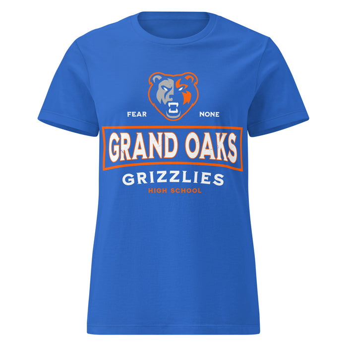 Grand Oaks High School Grizzlies Women's Royal Blue SoftStyle T-shirt 202