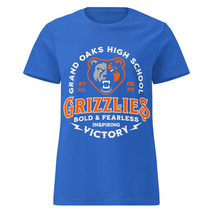 Grand Oaks High School Grizzlies Women's Royal Blue SoftStyle T-shirt 206