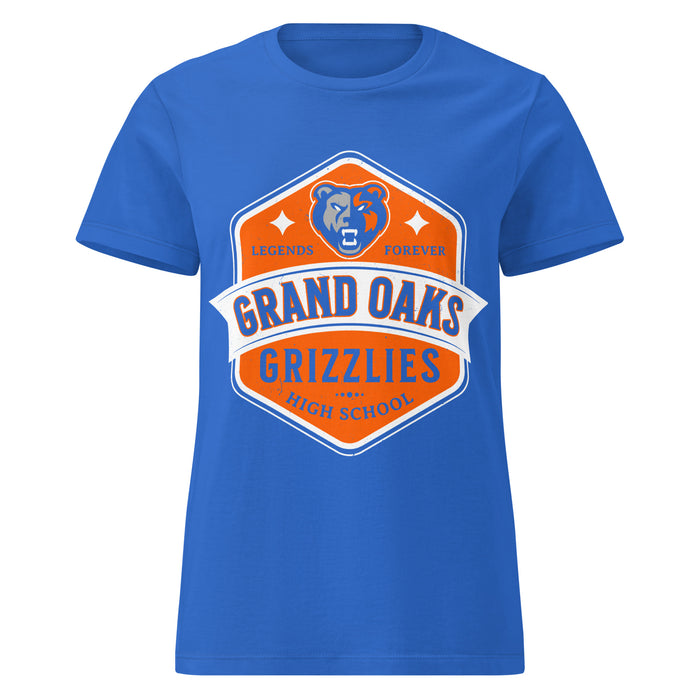 Grand Oaks High School Grizzlies Women's Royal Blue SoftStyle T-shirt 209