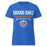 Grand Oaks High School Grizzlies Women's Royal Blue SoftStyle T-shirt 003