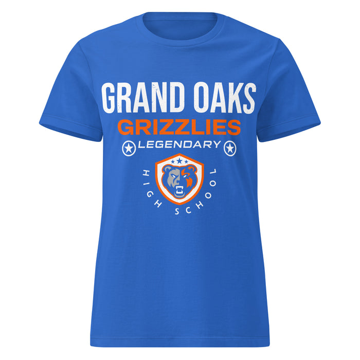 Grand Oaks High School Grizzlies Women's Royal Blue SoftStyle T-shirt 003
