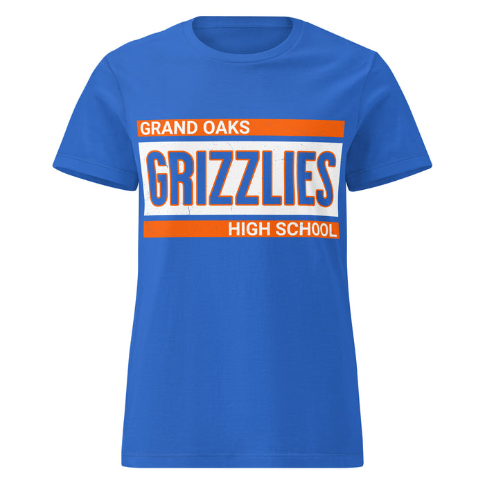 Grand Oaks High School Grizzlies Women's Royal Blue SoftStyle T-shirt 098