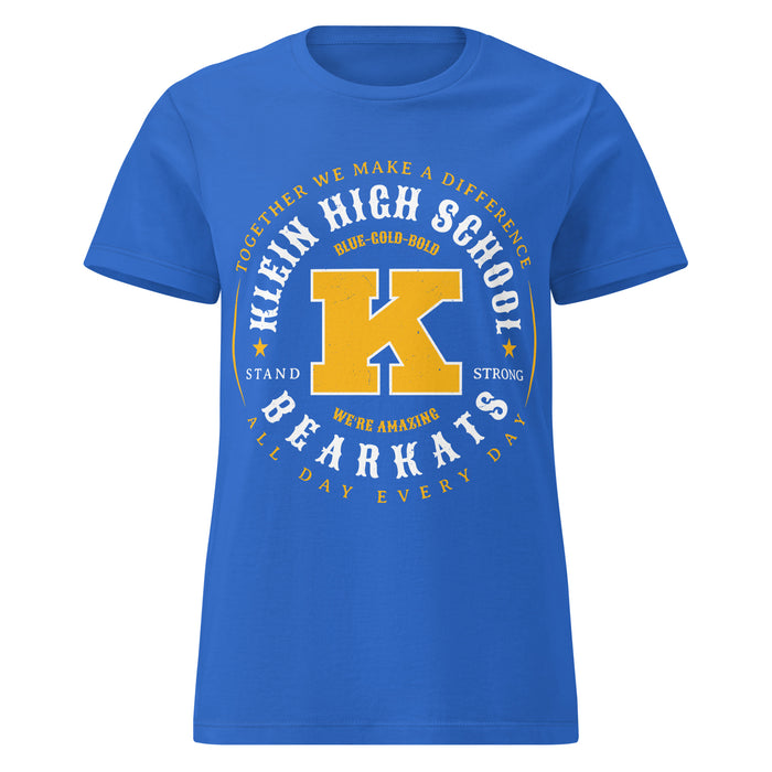 Klein High School Bearkats Women's Royal Blue SoftStyle T-shirt 214