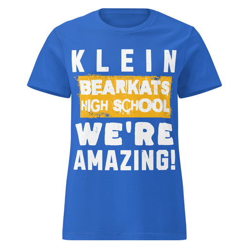 Klein High School Bearkats Women's Royal Blue SoftStyle T-shirt 231
