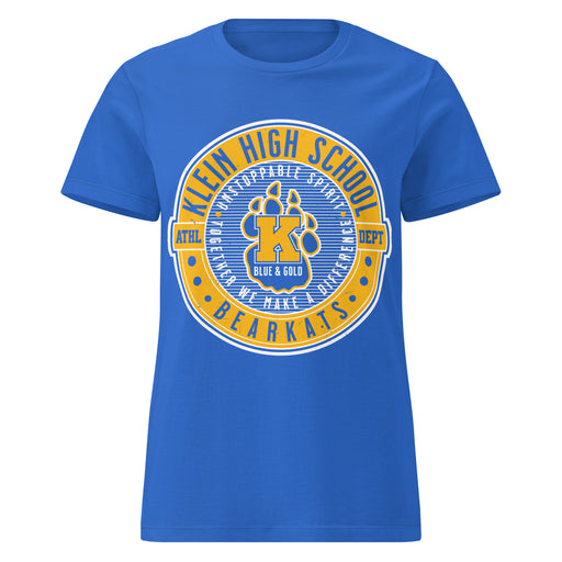 Klein High School Bearkats Women's Royal Blue SoftStyle T-shirt 224
