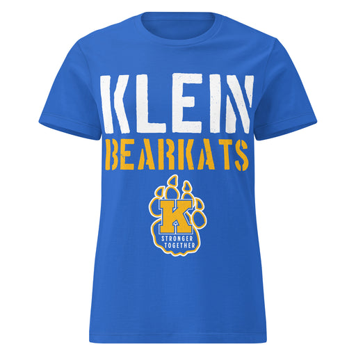 Klein High School Bearkats Women's Royal Blue SoftStyle T-shirt 017