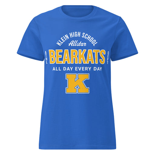 Klein High School Bearkats Women's Royal Blue SoftStyle T-shirt 040