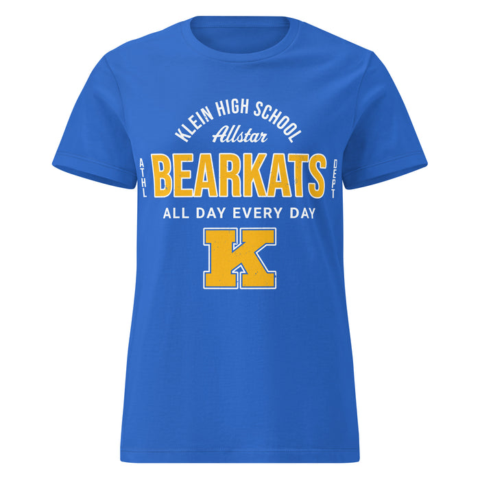 Klein High School Bearkats Women's Royal Blue SoftStyle T-shirt 040