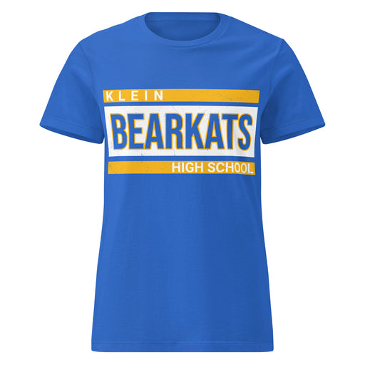 Klein High School Bearkats Women's Royal Blue SoftStyle T-shirt 098