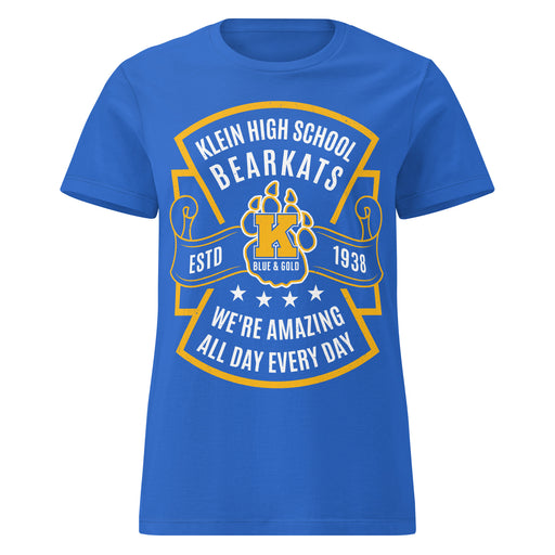 Klein High School Bearkats Women's Royal Blue SoftStyle T-shirt 207