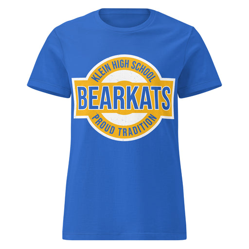 Klein High School Bearkats Women's Royal Blue SoftStyle T-shirt 011