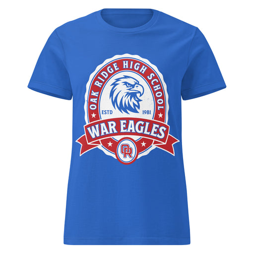 Oak Ridge High School War Eagles Women's Royal Blue SoftStyle T-shirt 212