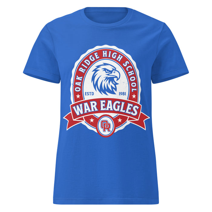 Oak Ridge High School War Eagles Women's Royal Blue SoftStyle T-shirt 212