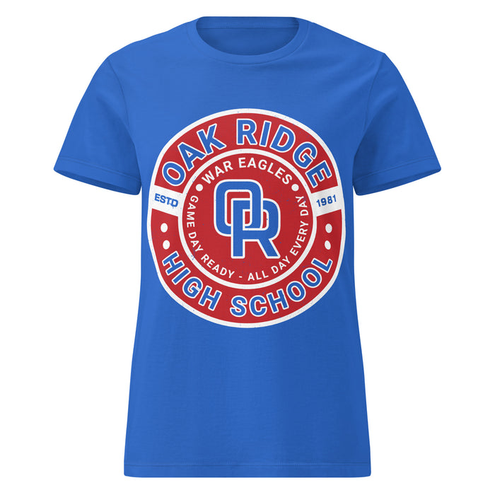 Oak Ridge High School War Eagles Women's Royal Blue SoftStyle T-shirt 239