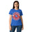 Lady wearing Oak Ridge High School War Eagles Women's Royal Blue SoftStyle T-shirt 239