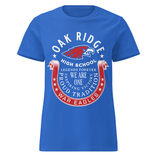 Oak Ridge High School War Eagles Women's Royal Blue SoftStyle T-shirt 229