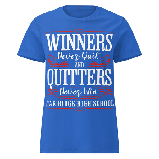 Oak Ridge High School War Eagles Women's Royal Blue SoftStyle T-shirt 237