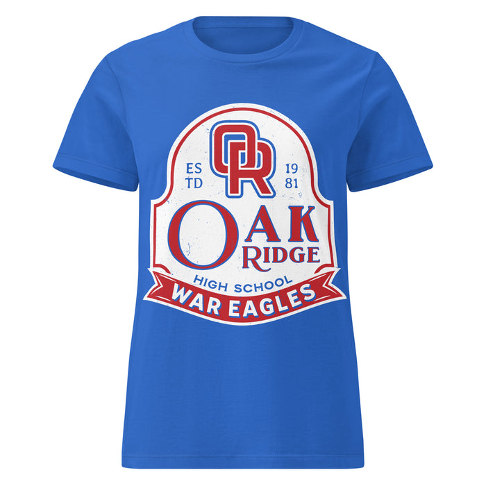 Oak Ridge High School War Eagles Women's Royal Blue SoftStyle T-shirt 219