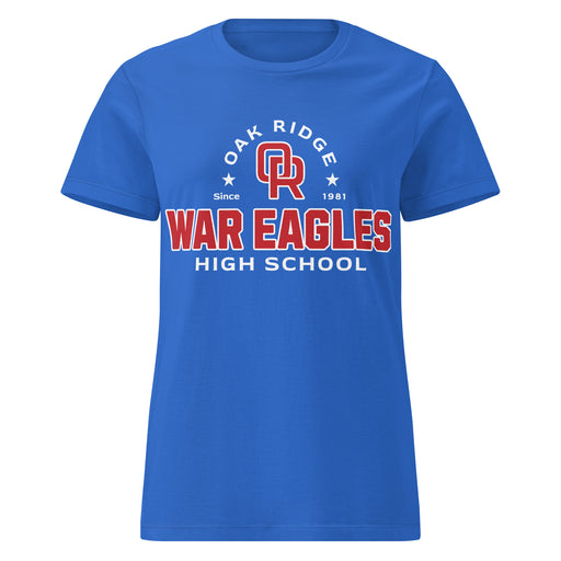 Oak Ridge High School War Eagles Women's Royal Blue SoftStyle T-shirt 222