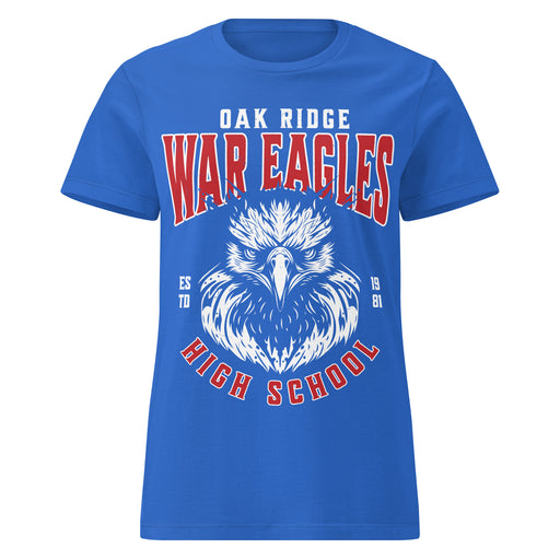 Oak Ridge High School War Eagles Women's Royal Blue SoftStyle T-shirt 213