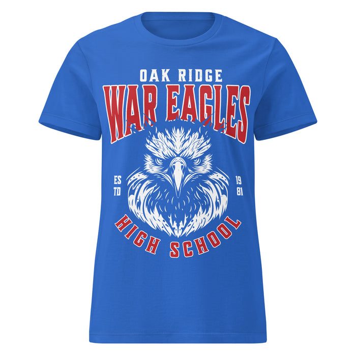 Oak Ridge High School War Eagles Women's Royal Blue SoftStyle T-shirt 213
