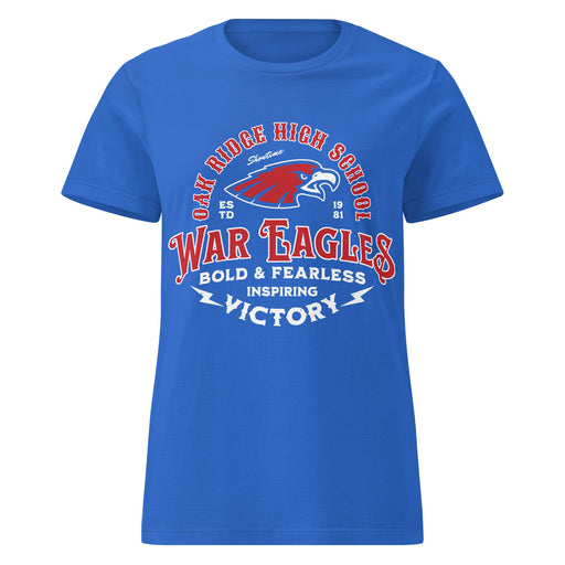Oak Ridge High School War Eagles Women's Royal Blue SoftStyle T-shirt 206