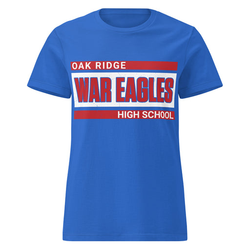 Oak Ridge High School War Eagles Women's Royal Blue SoftStyle T-shirt 098