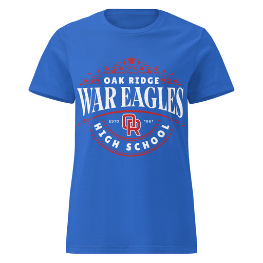 Oak Ridge High School War Eagles Women's Royal Blue SoftStyle T-shirt 211
