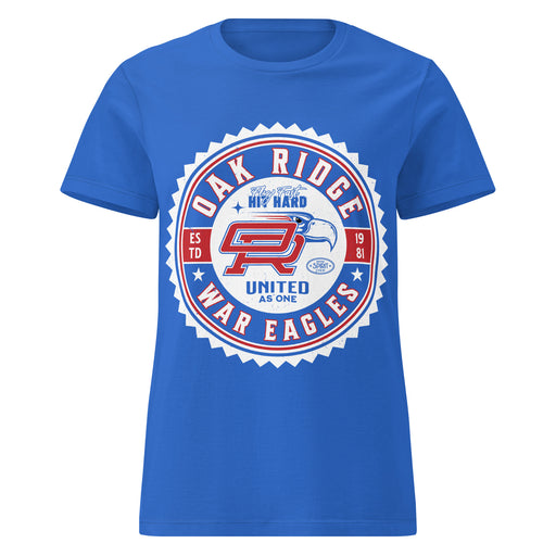 Oak Ridge High School War Eagles Women's Royal Blue SoftStyle T-shirt 203