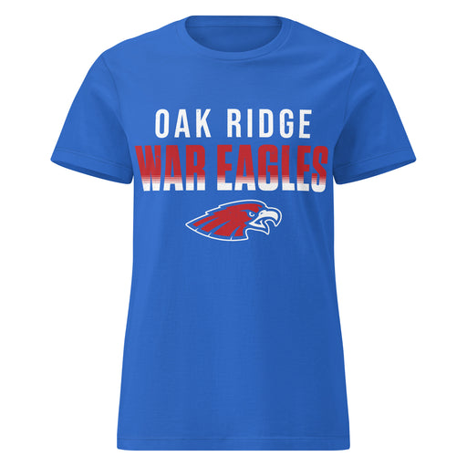 Oak Ridge High School War Eagles Women's Royal Blue SoftStyle T-shirt 024