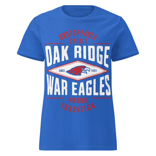 Oak Ridge High School War Eagles Women's Royal Blue SoftStyle T-shirt 210