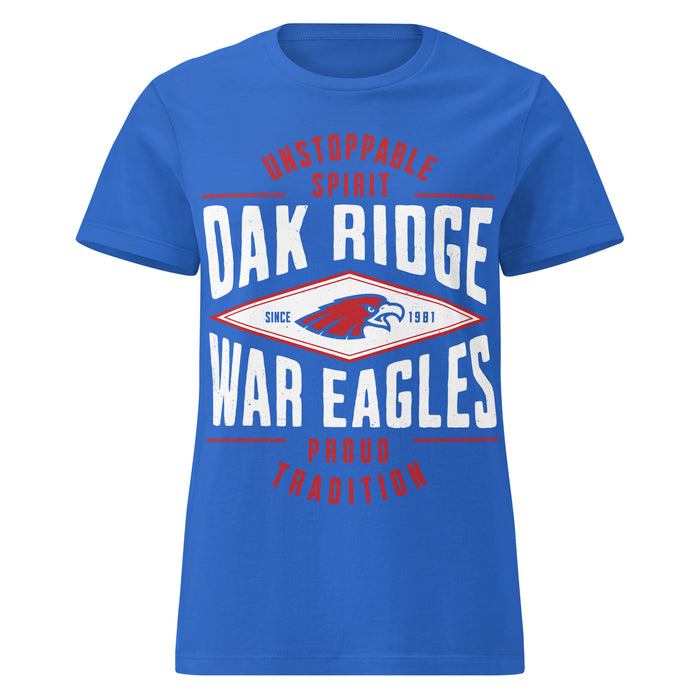 Oak Ridge High School War Eagles Women's Royal Blue SoftStyle T-shirt 210