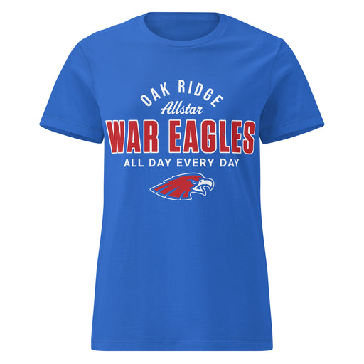Oak Ridge High School War Eagles Women's Royal Blue SoftStyle T-shirt 040