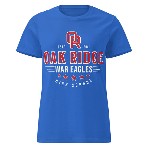 Oak Ridge High School War Eagles Women's Royal Blue SoftStyle T-shirt 217