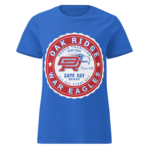 Oak Ridge High School War Eagles Women's Royal Blue SoftStyle T-shirt 216