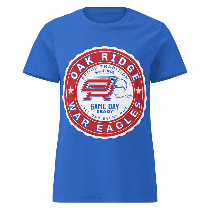 Oak Ridge High School War Eagles Women's Royal Blue SoftStyle T-shirt 216