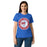 Female wearing Oak Ridge High School War Eagles Women's Royal Blue SoftStyle T-shirt 216