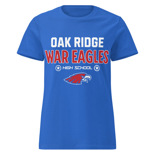 Oak Ridge High School War Eagles Women's Royal Blue SoftStyle T-shirt 003