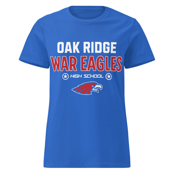 Oak Ridge High School War Eagles Women's Royal Blue SoftStyle T-shirt 003