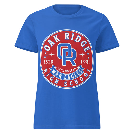 Oak Ridge High School War Eagles Women's Royal Blue SoftStyle T-shirt 215