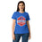 Front view of Sam Houston High School Texans Women's Royal Blue SoftStyle T-shirt 209
