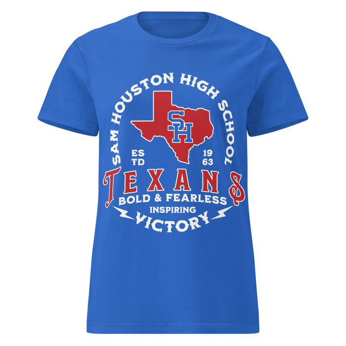 Sam Houston High School Texans Women's Royal Blue SoftStyle T-shirt 206