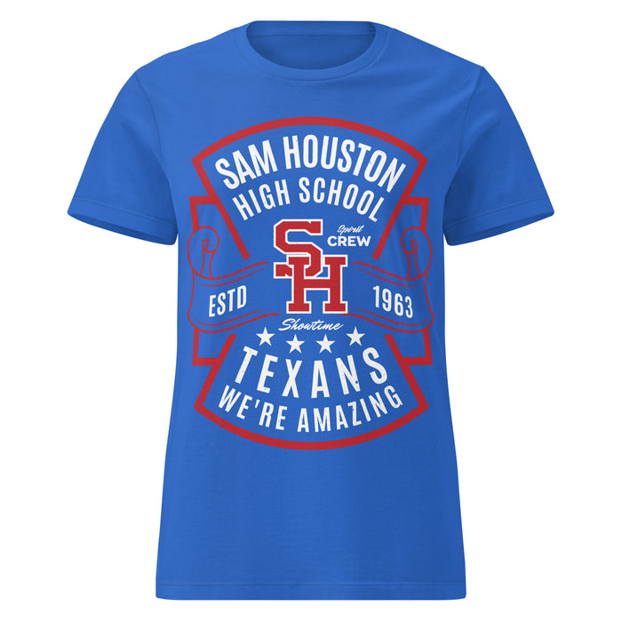 Sam Houston High School Texans Women's Royal Blue SoftStyle T-shirt 207