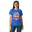 Front view of Sam Houston High School Texans Women's Royal Blue SoftStyle T-shirt 212