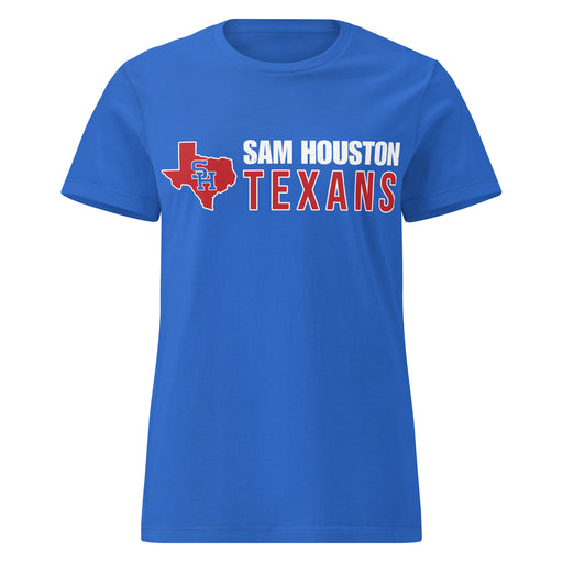 Sam Houston High School Texans Women's Royal Blue SoftStyle T-shirt 200