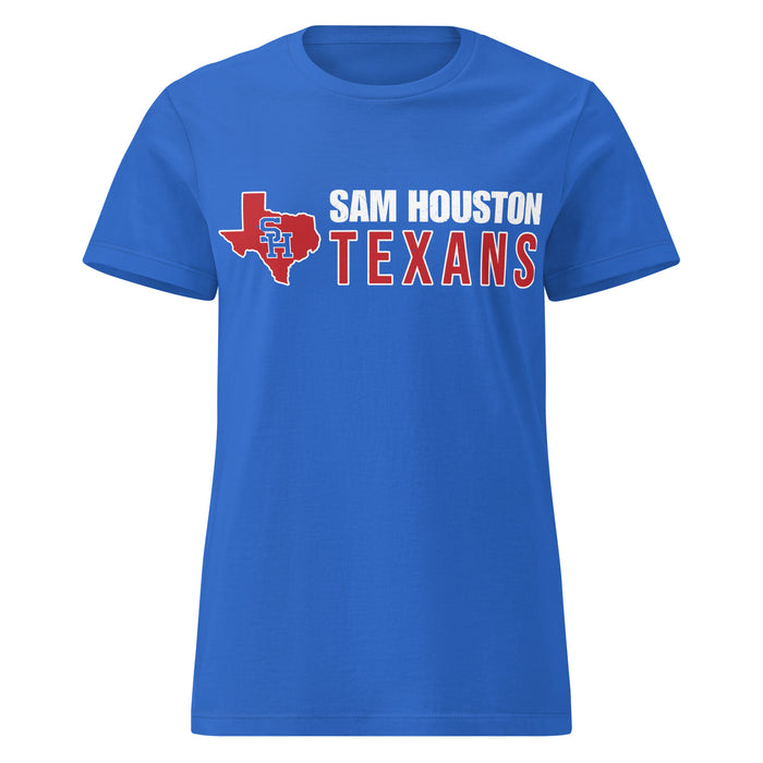 Sam Houston High School Texans Women's Royal Blue SoftStyle T-shirt 200